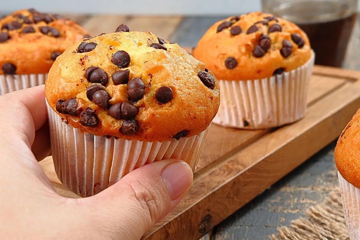 Homemade Chocolate Chip Muffins