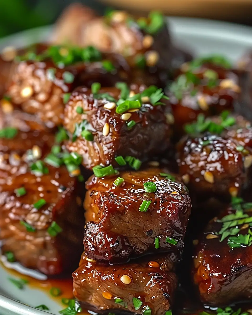 Honey Garlic Steak Bites 