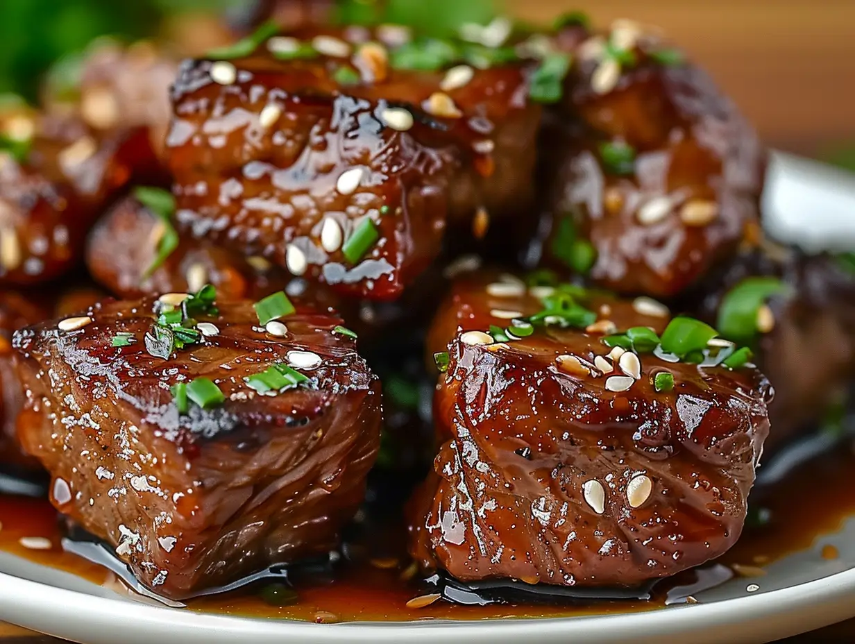 Honey Garlic Steak Bites