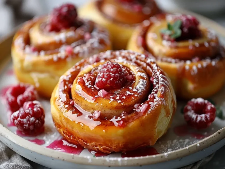 Raspberry Cinnamon Rolls