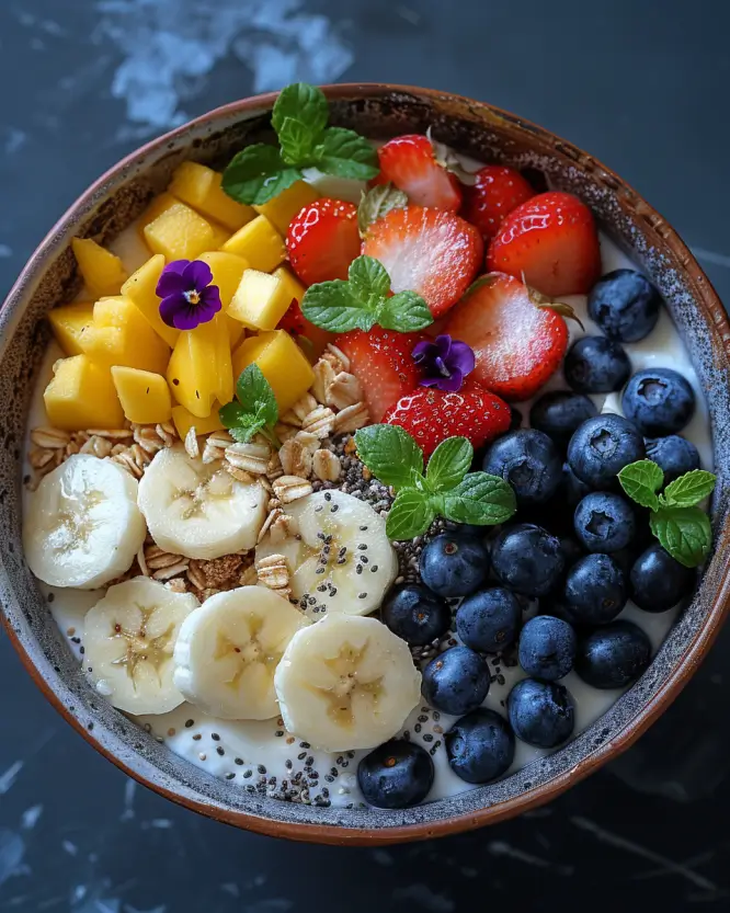 healthy smoothie bowl