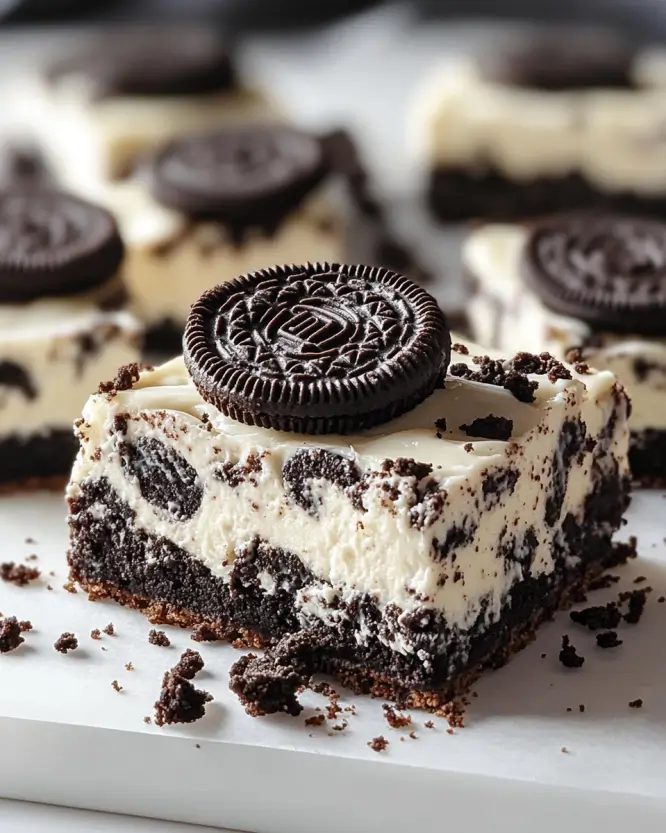 oreo cheesecake bars Recipe