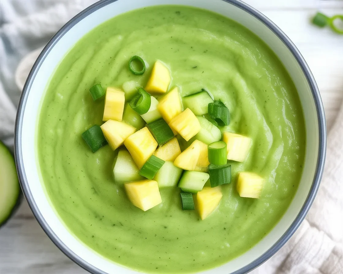 Cool and Creamy Chilled Cucumber Avocado Soup for Summer Bliss