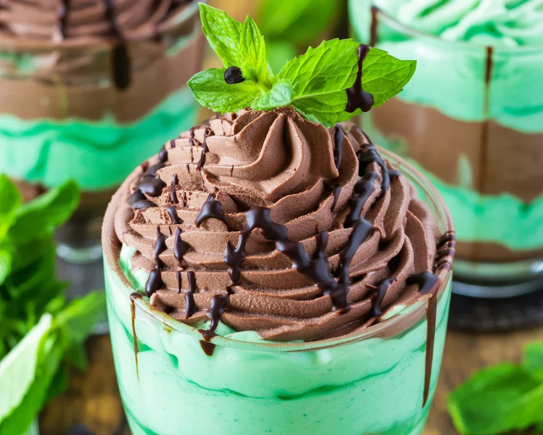 Delicious Mint Chocolate Mousse in Just 15 Minutes!