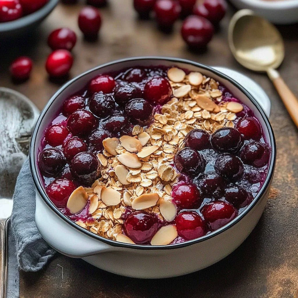 Cherry Almond Crisp