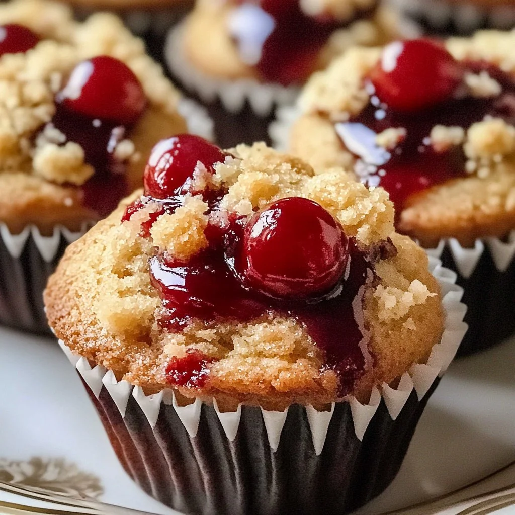 Cherry Cobbler Muffins
