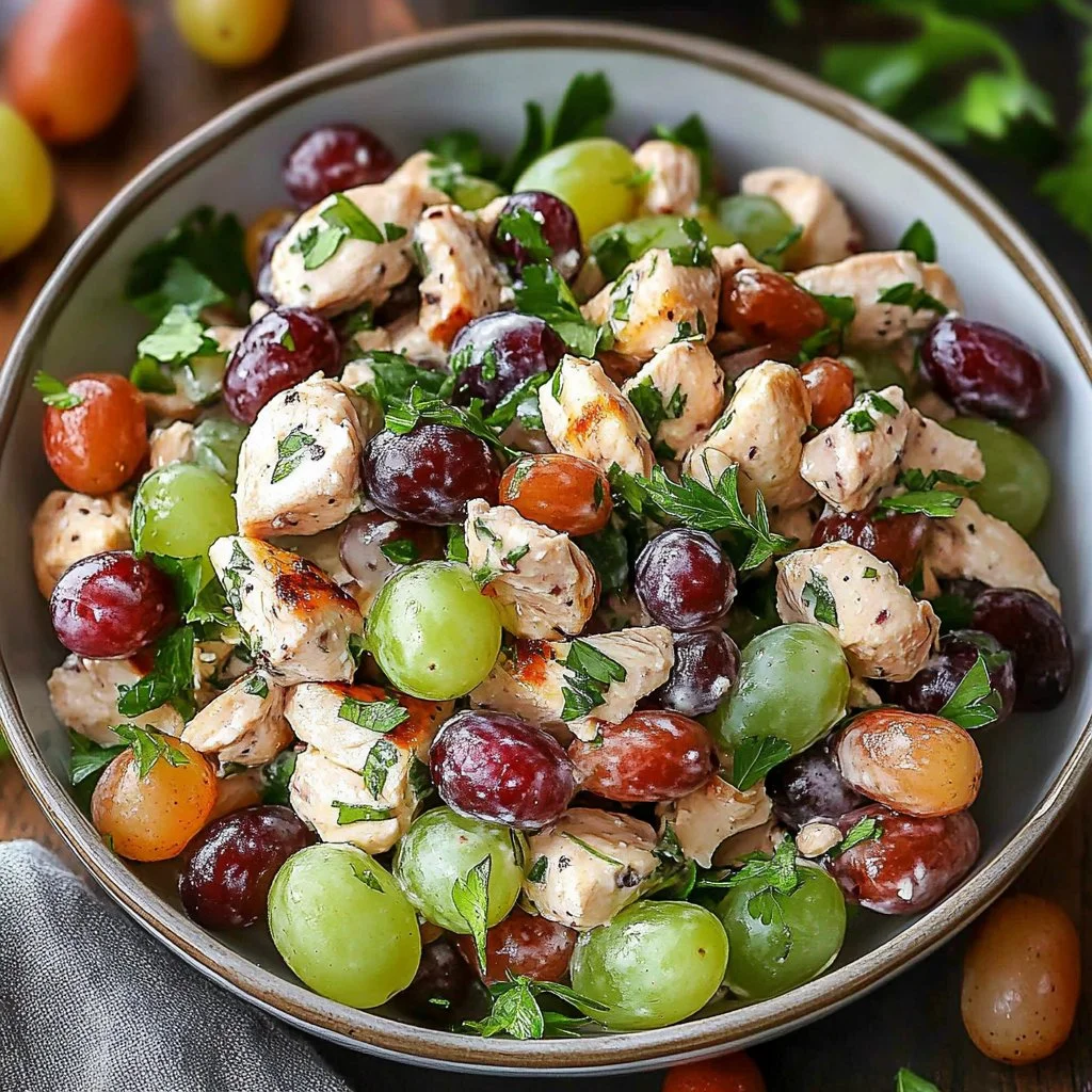 Chicken Salad with Grapes and Almonds