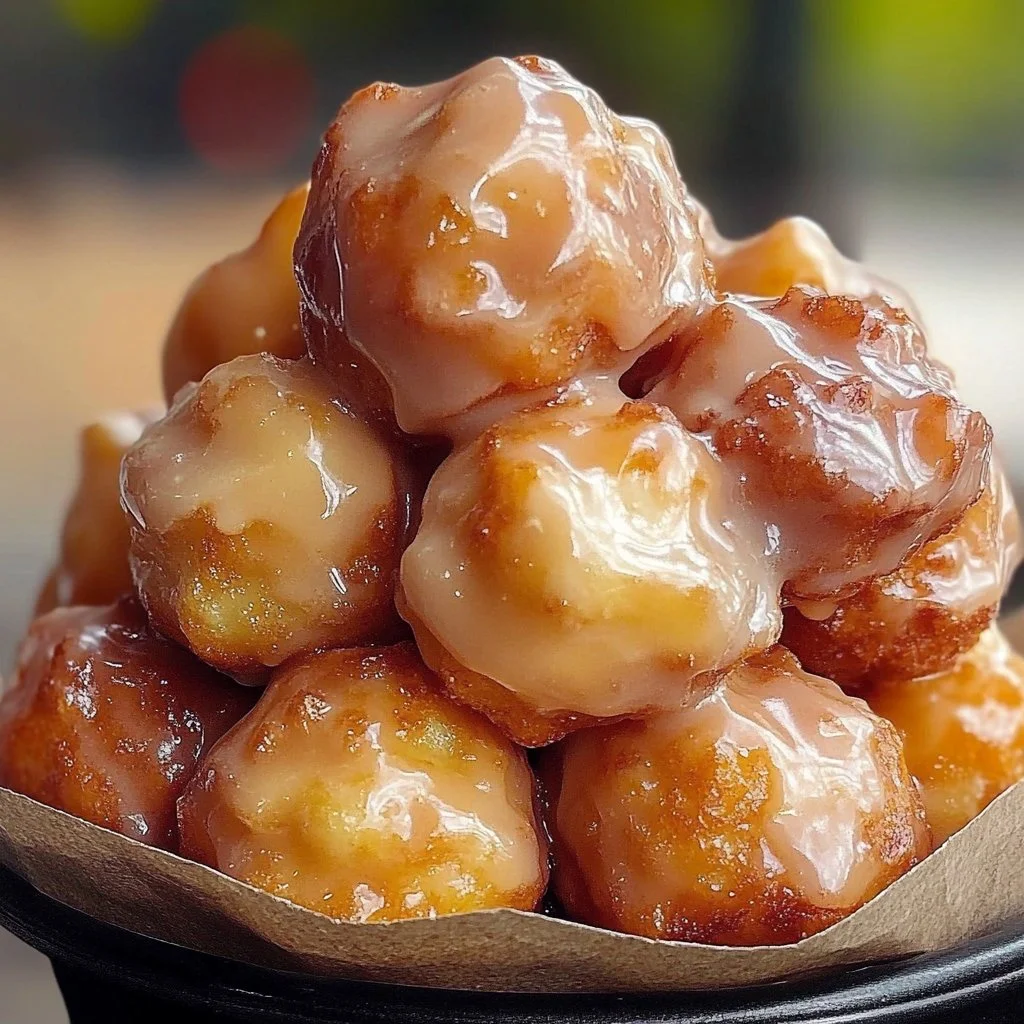 Cinnamon Glazed Apple Fritter