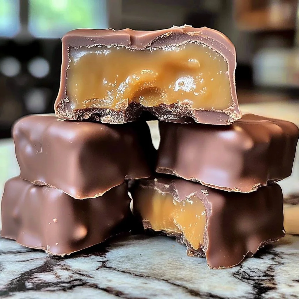 Chocolate Caramel Nougat Bars