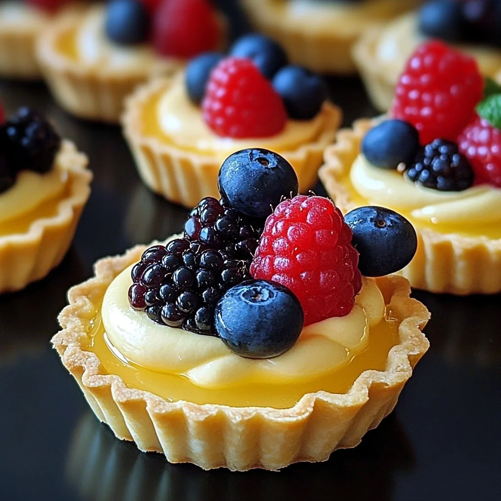 Lemon Curd Mini Tarts with Berries