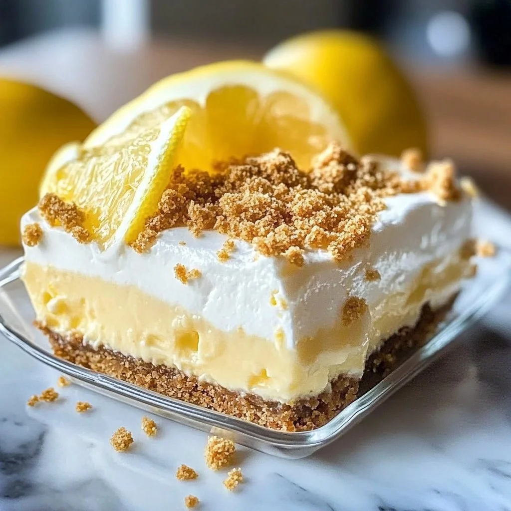 No Bake Lemon Oreo Dessert