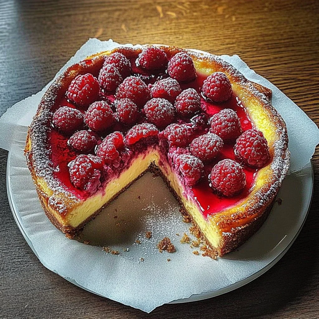 Raspberry Burnt Cheesecake