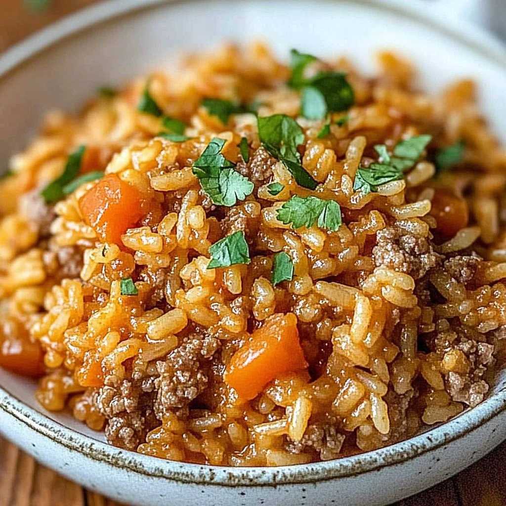 Spanish Rice with Ground Beef