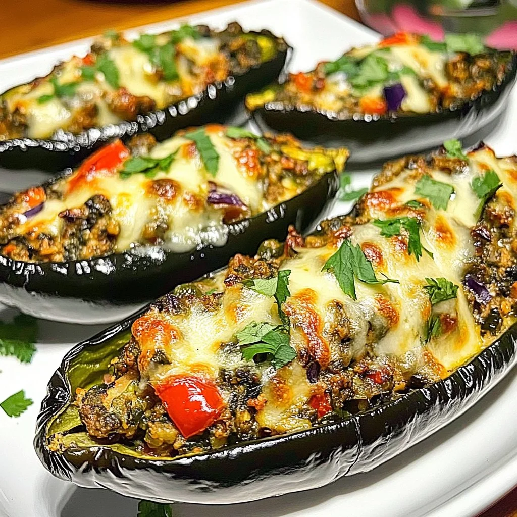 Stuffed Poblano Peppers