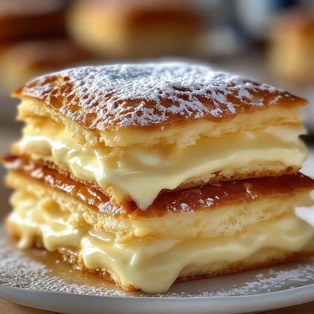 Vanilla Custard Cream Squares