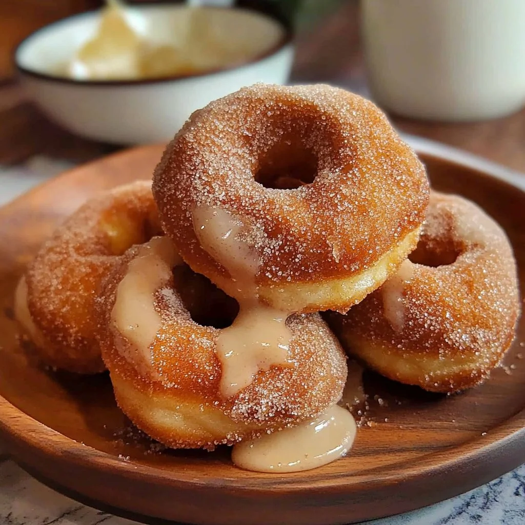 Brown Butter Apple Cider Donuts with Cinnamon Sugar