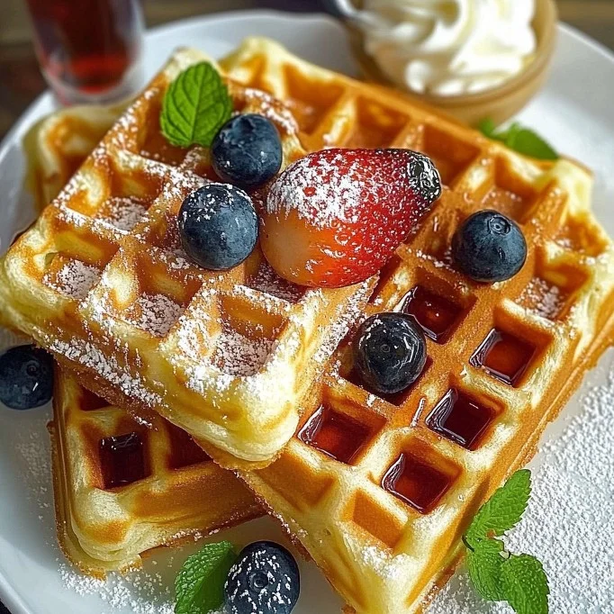Buttery Belgian Liege Waffles