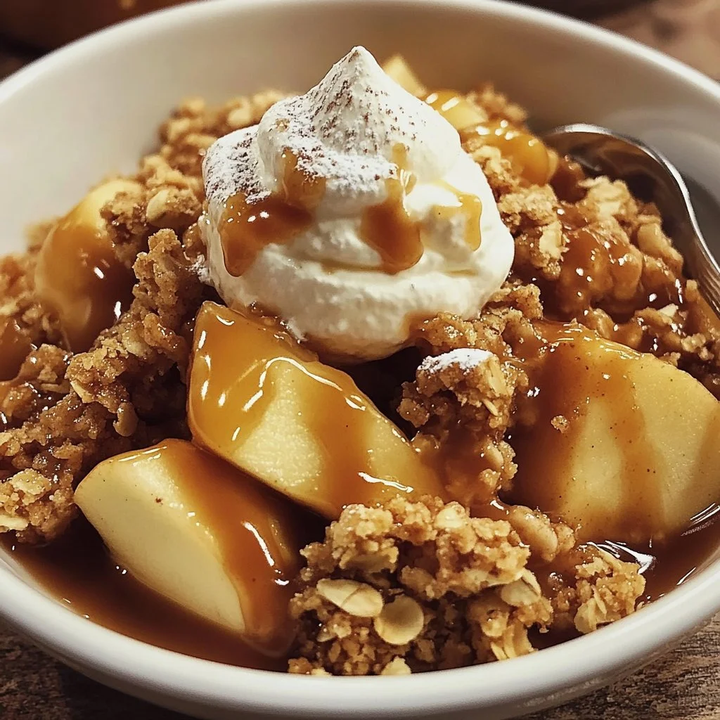 Caramel Apple Crisp Dessert