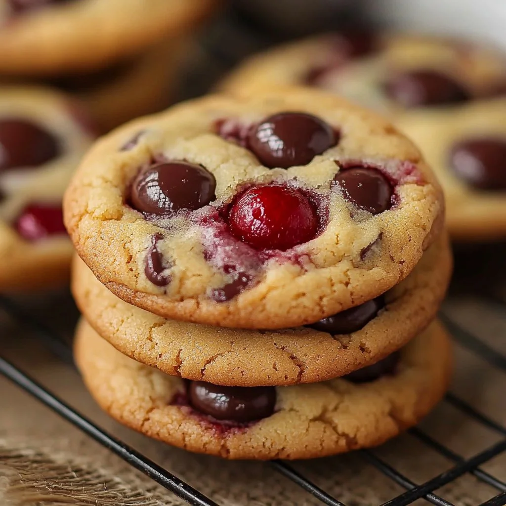 Cherry Chocolate Chewy Cookies
