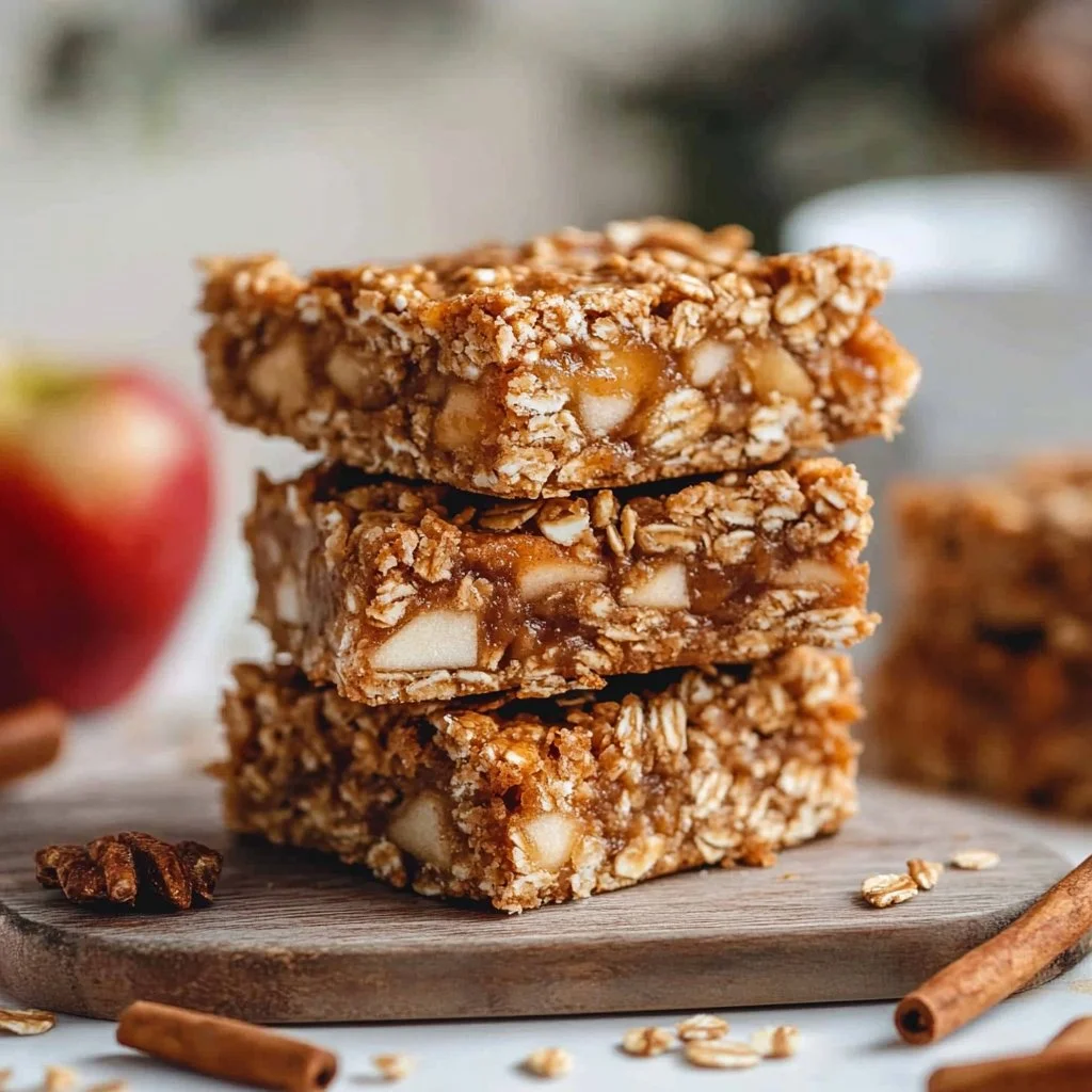 Easy Apple Cinnamon Breakfast Bars (Healthy & Delicious)