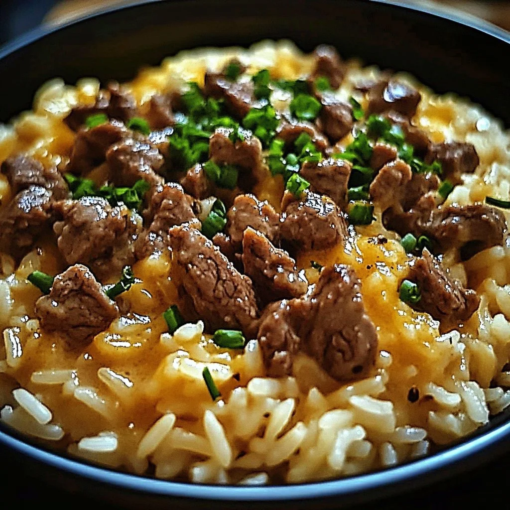 Garlic Butter Beef Rice