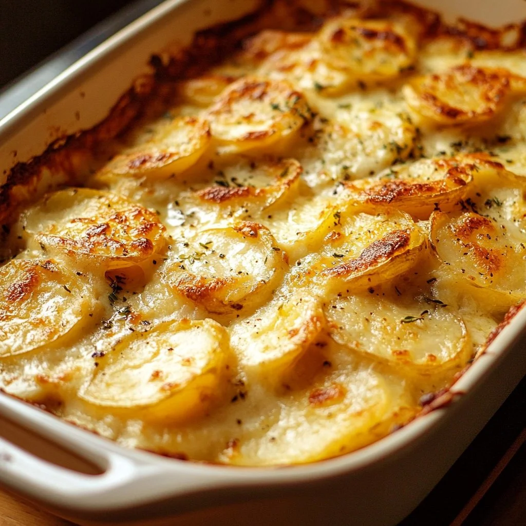 Garlic Parmesan Scalloped Potatoes