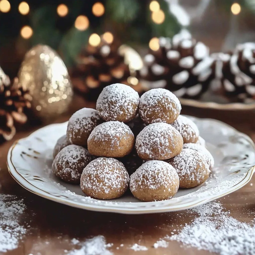 Gingerbread Snowball Cookies Recipe
