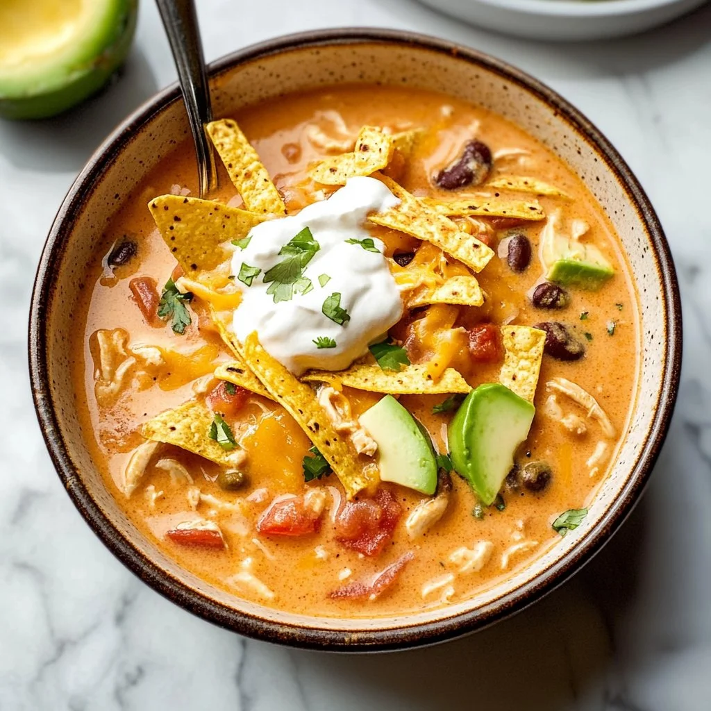 Creamy Chicken Tortilla Soup