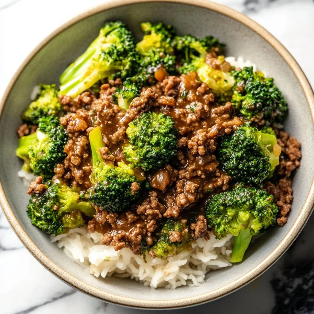 Ground Beef and Broccoli
