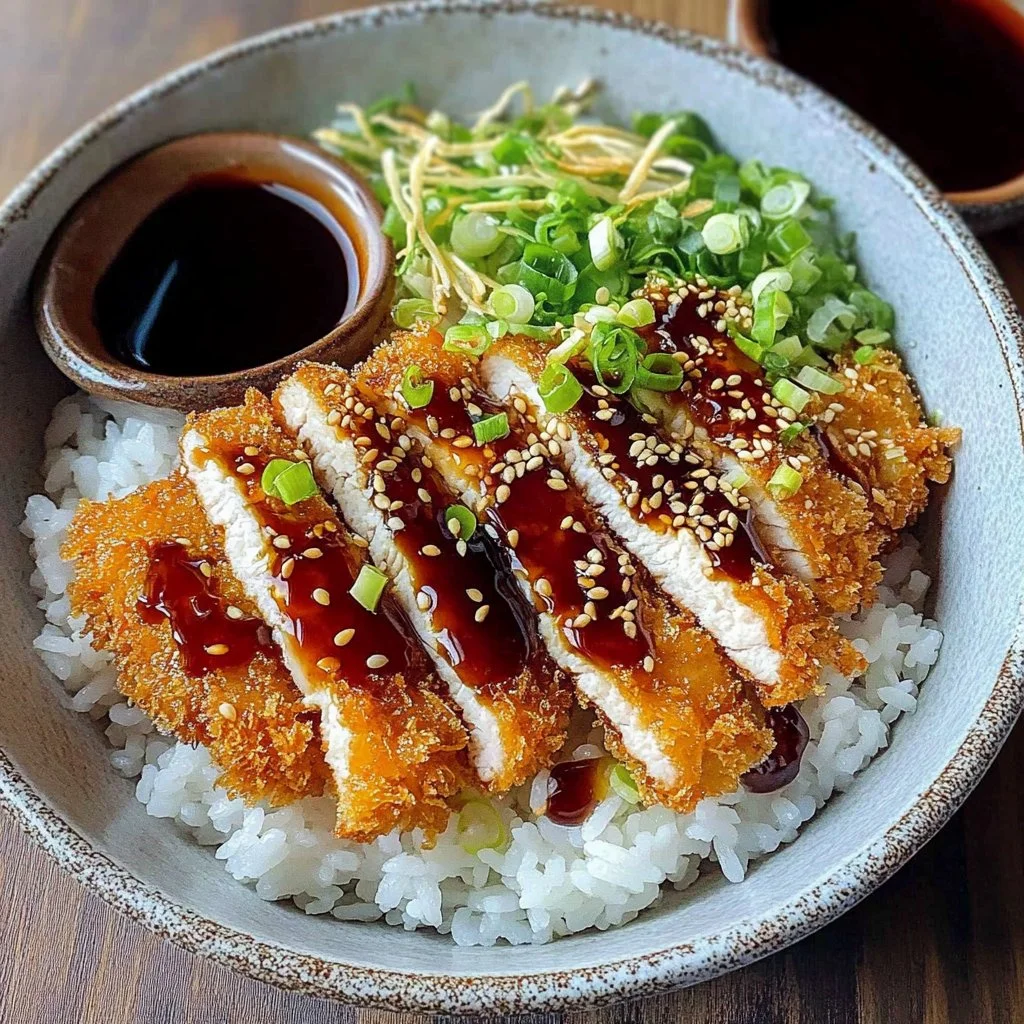 Japanese Katsu Bowls with Tonkatsu Sauce