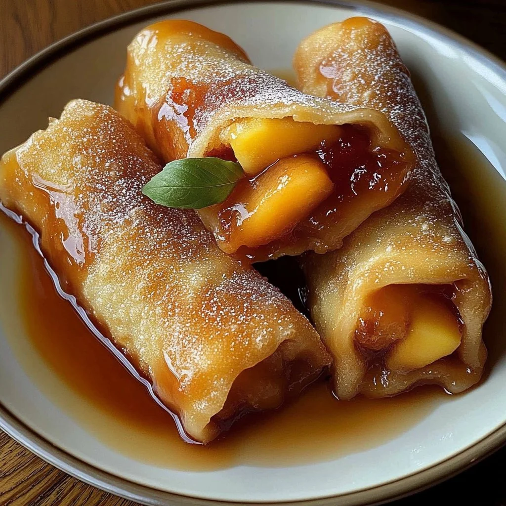 Peach Cobbler Egg Rolls: A Delicious Dessert Recipe