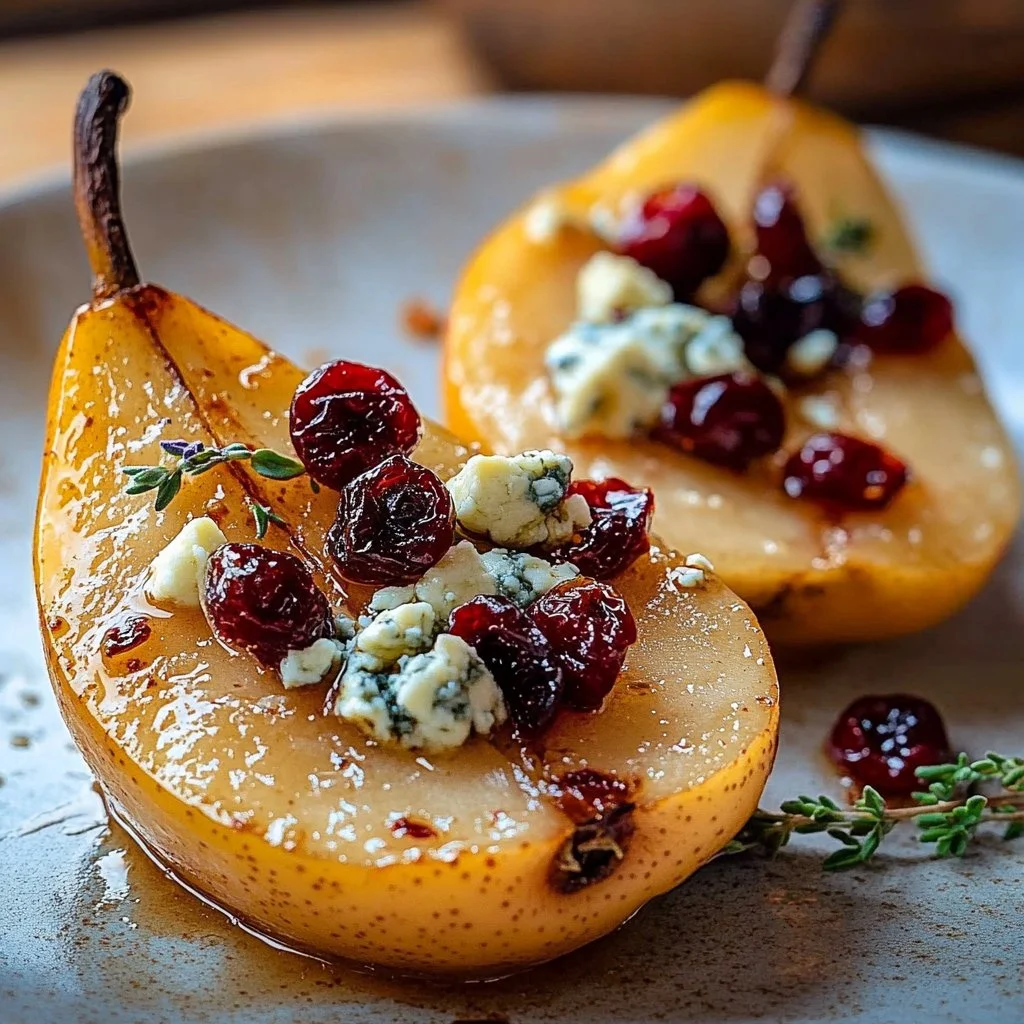 Baked Pears with Feta