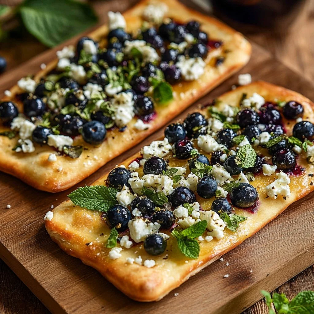 Blueberry Feta Flatbread