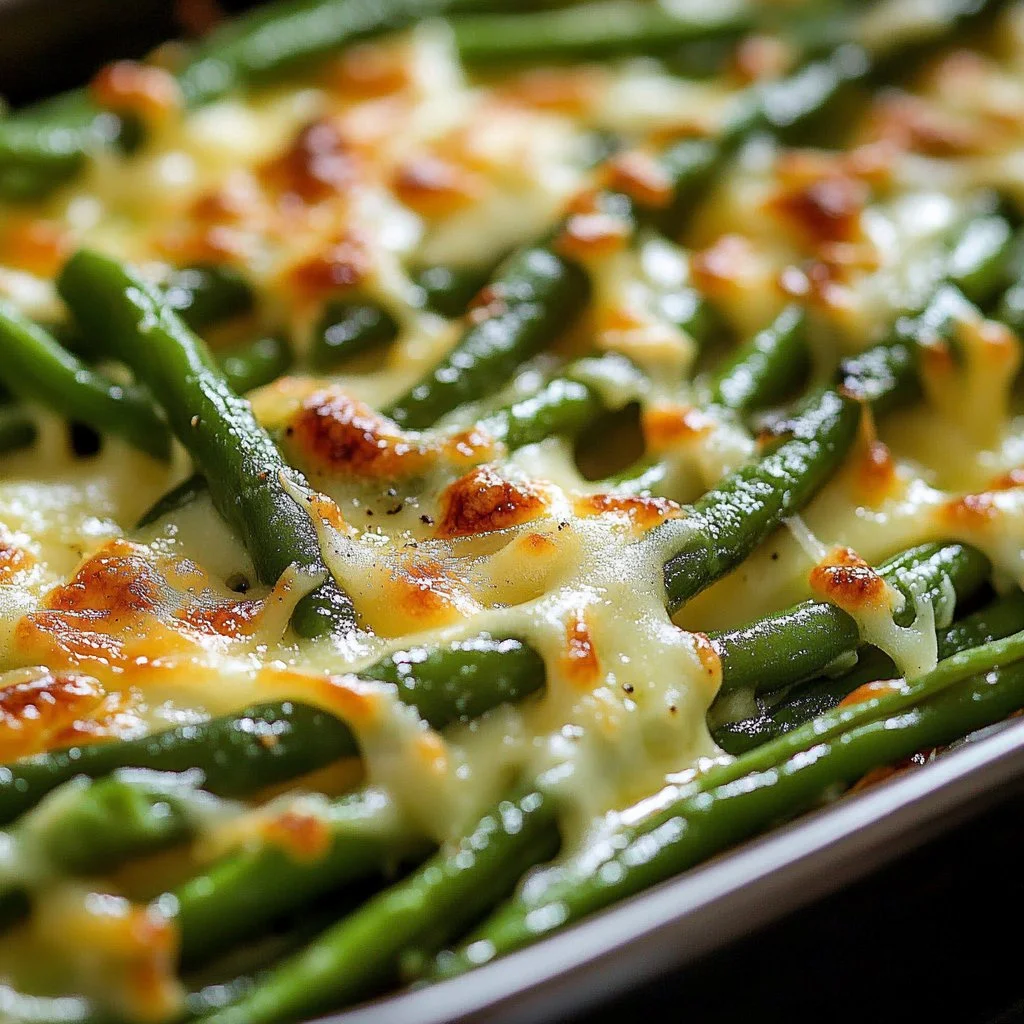 Cheesy Garlic Green Beans