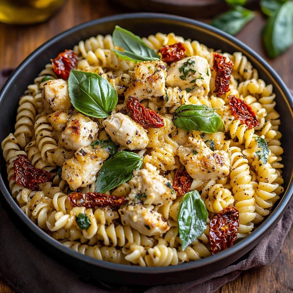 Cheesy Tuscan Chicken Rotini
