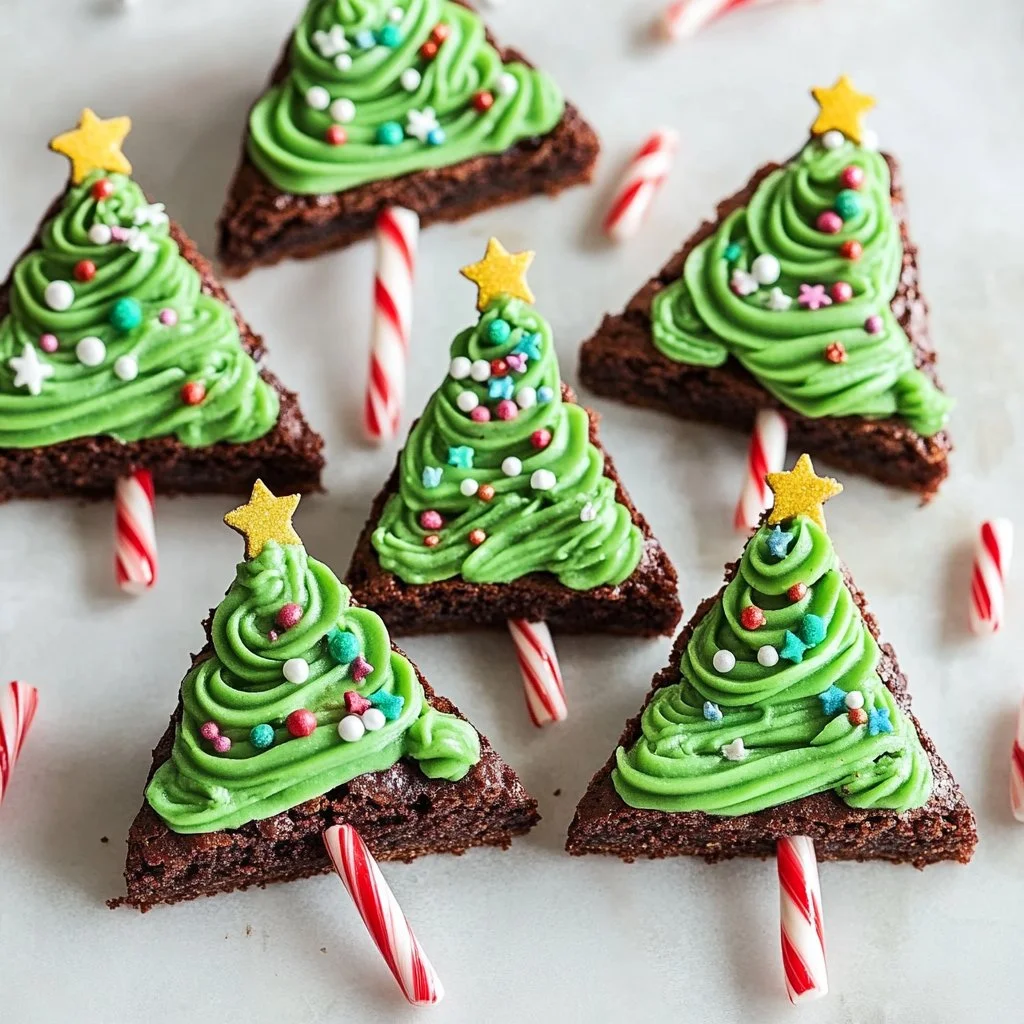Christmas Tree Brownies