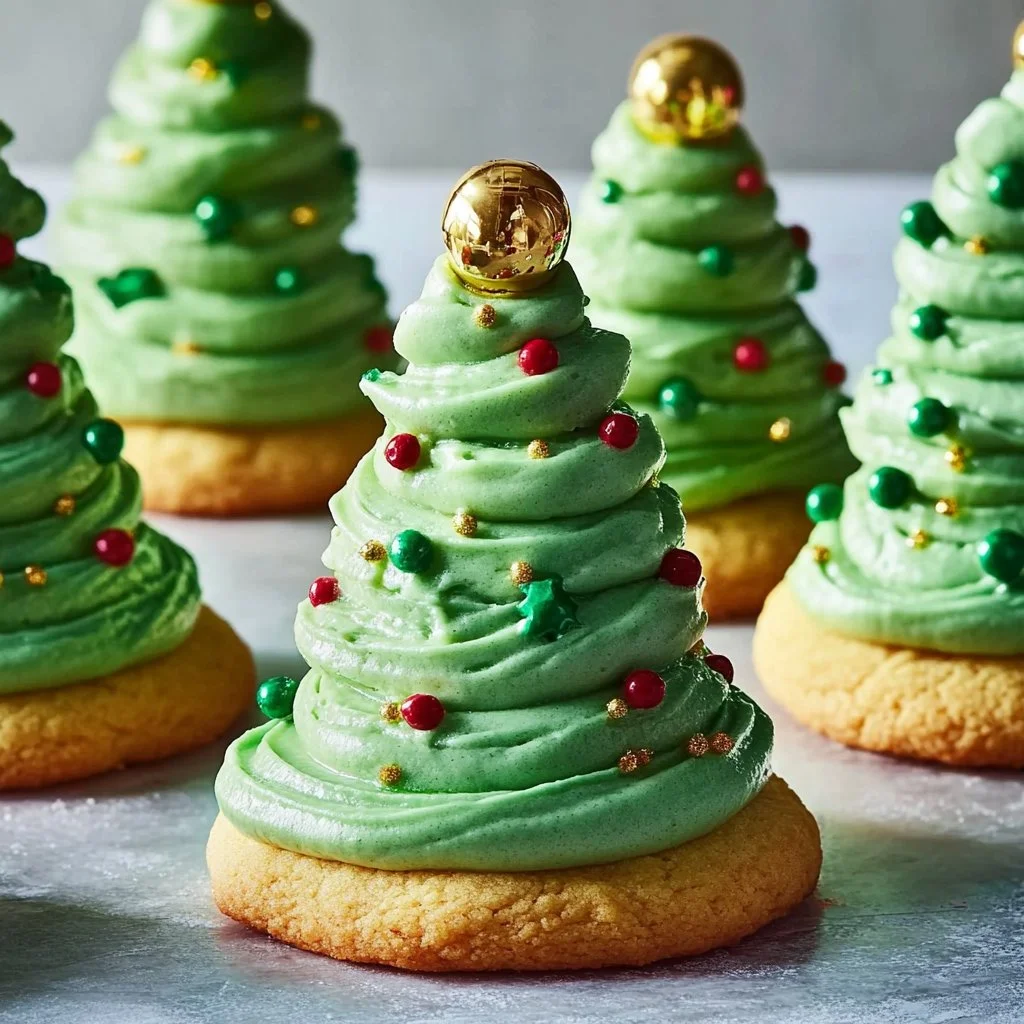 Christmas Tree Cookie Stacks