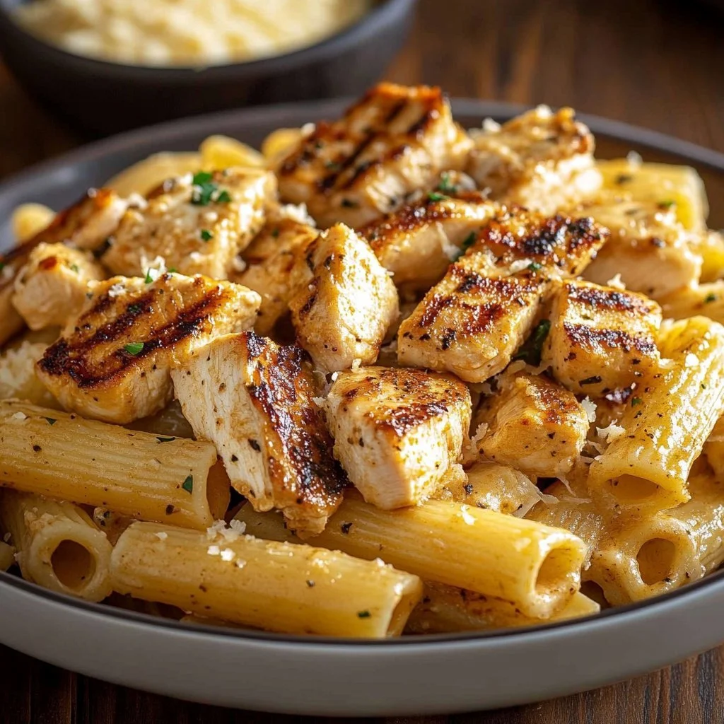 Creamy Rigatoni Alfredo Cajun