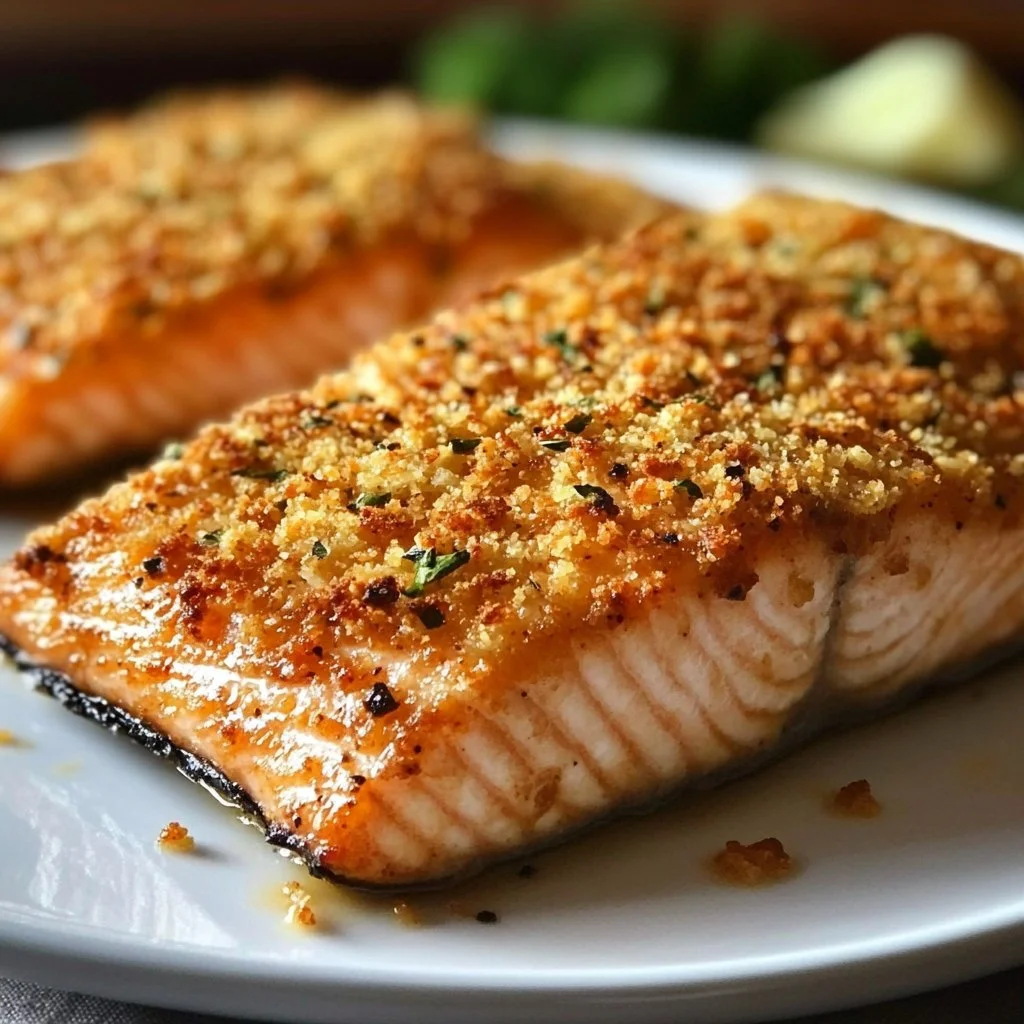 Crispy Baked Parmesan Crusted Salmon