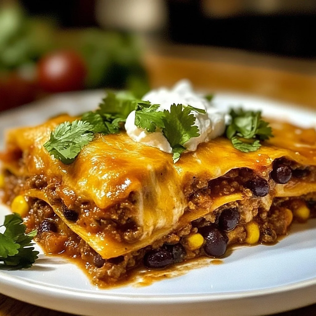 Layered Burrito Casserole