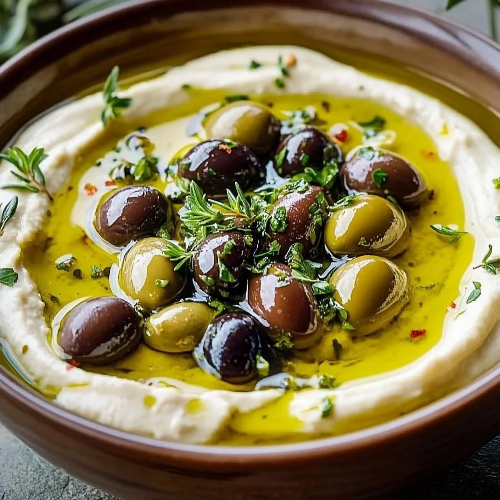 Marinated Olives with Whipped Feta