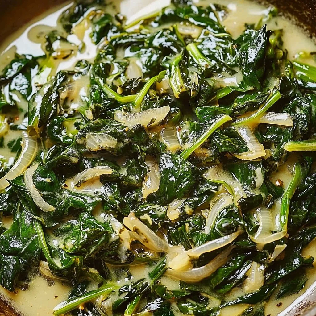 One-Pot Creamy Vegan Greens