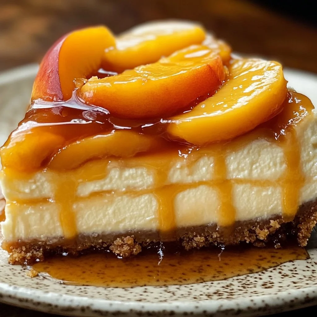 Peach Cobbler Cheesecake Fusion