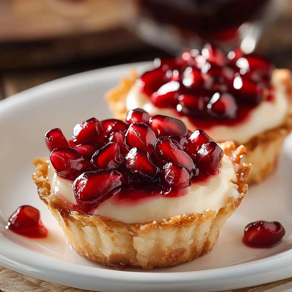 Pomegranate Cream Tartlets