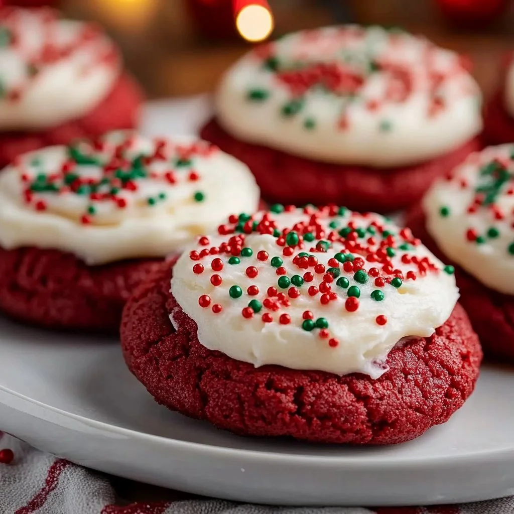 Red Velvet Sandwich Cookies