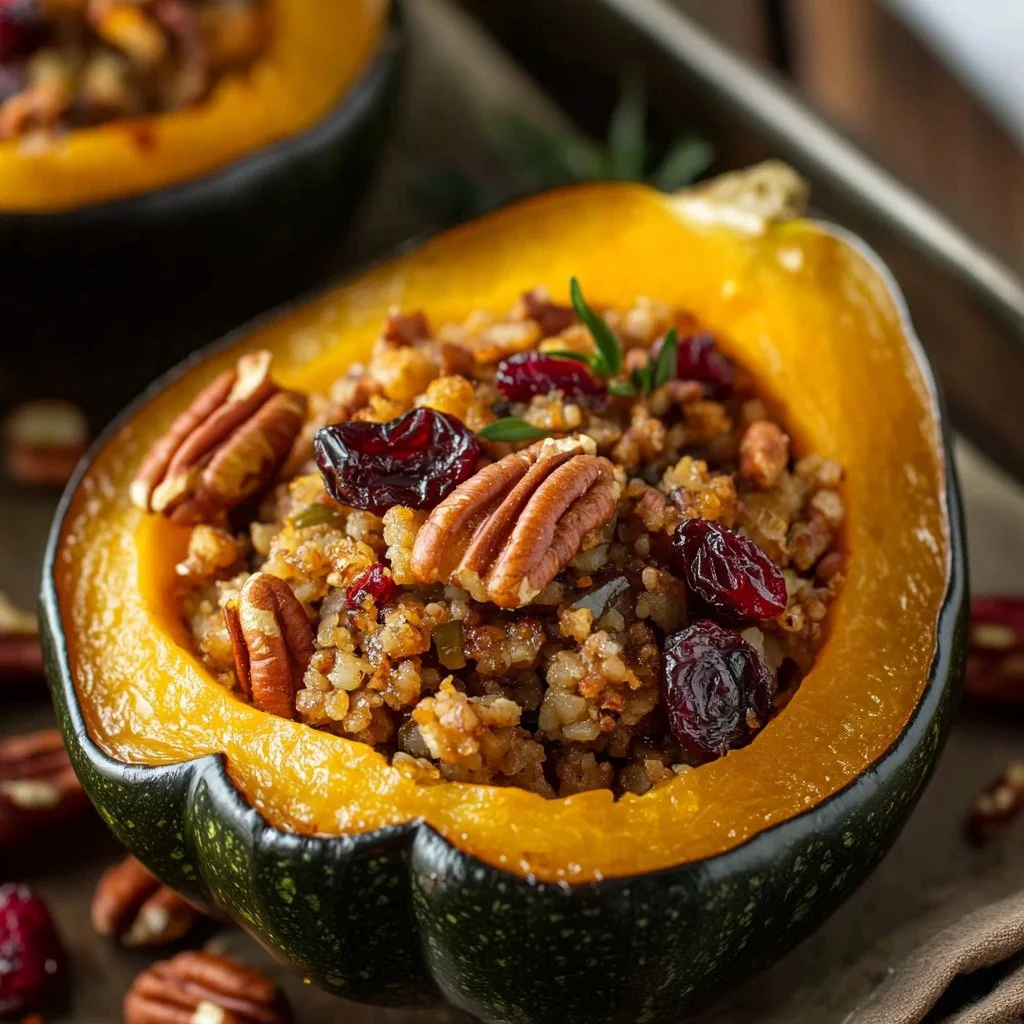 Sausage Stuffed Acorn Squash