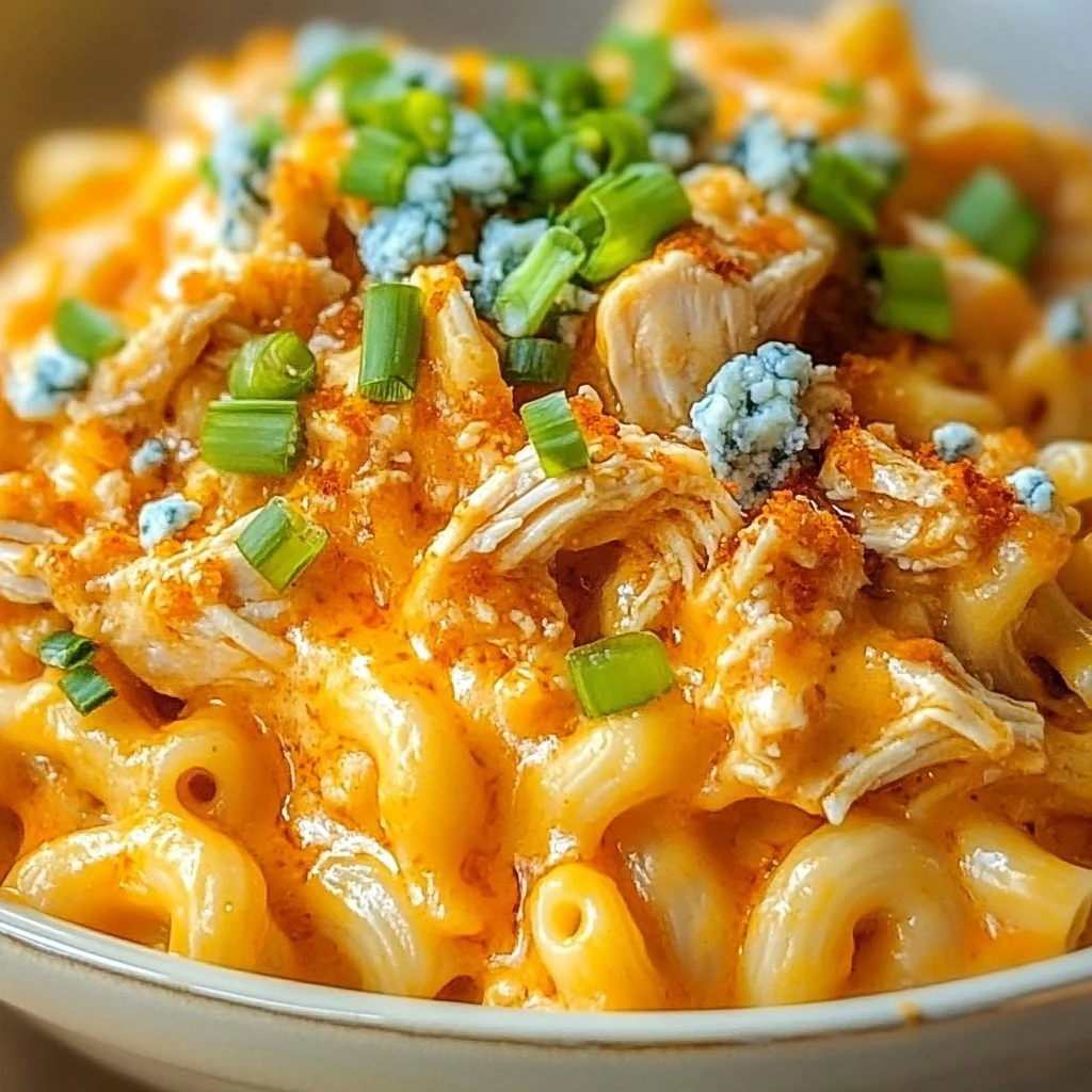 Slow Cooker Buffalo Mac & Cheese