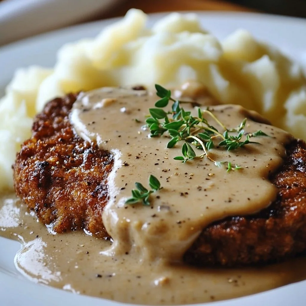 Southern Style Venison Steaks with Peppered Gravy
