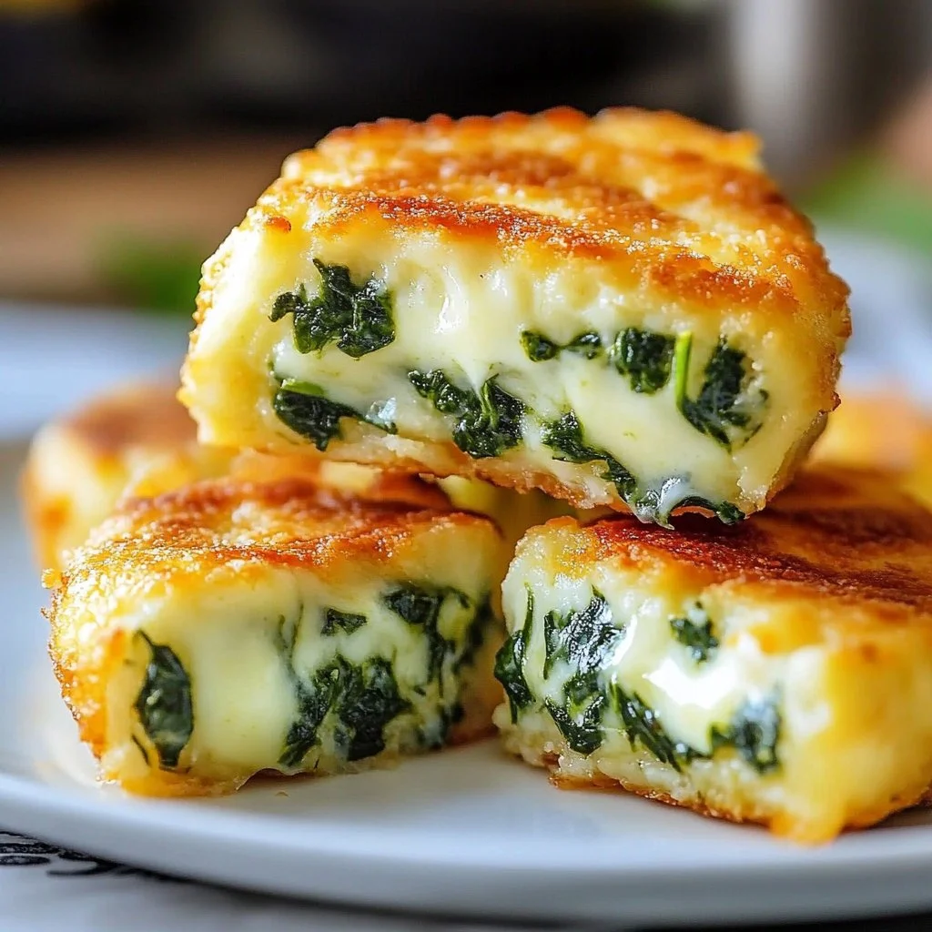 Spinach Dip Mozzarella Sticks