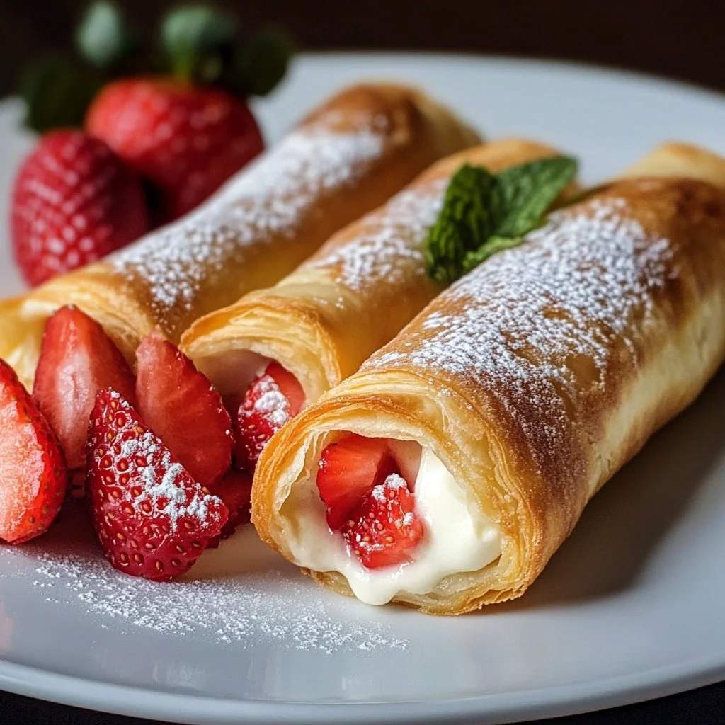 Strawberry Cheesecake Chimichangas